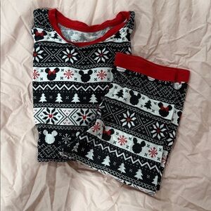 Little Sleepies Mickey and Minnie Christmas pjs